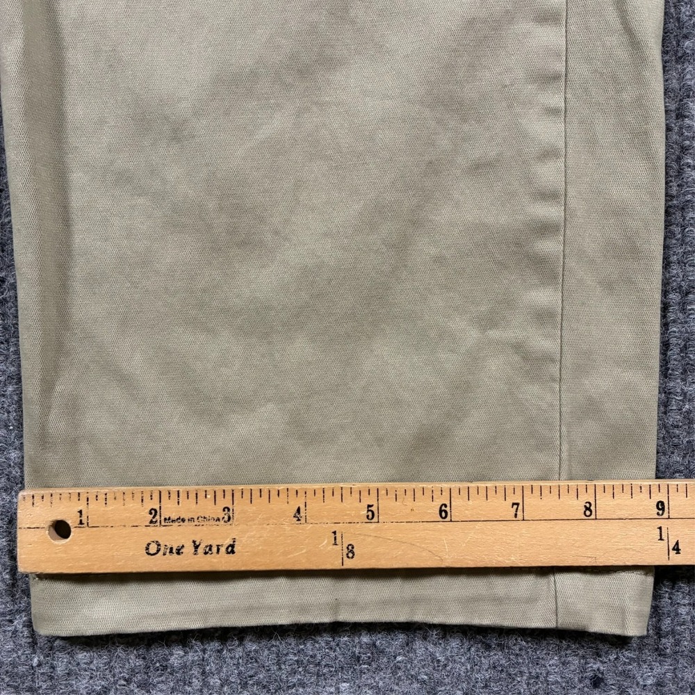 Lee Extreme Comfort Mens Straight Fit Pants Size 40x30 Beige Flat Front Mid Rise - Picture 8 of 9